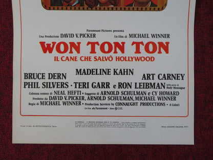 WON TON TON: THE DOG WHO SAVED HOLLYWOOD ITALIAN LOCANDINA POSTER M. KAHN 1977 Rendezvous Cinema Movie posters