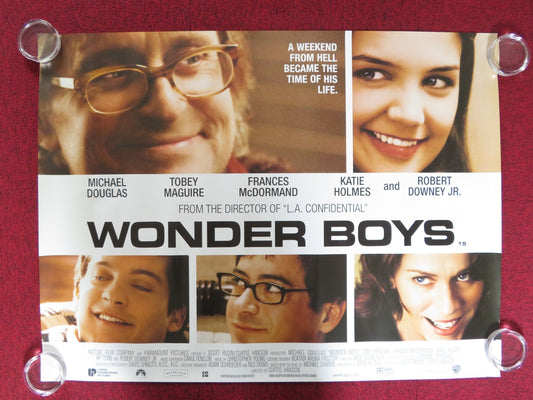 WONDER BOYS UK QUAD (30"x 40") ROLLED POSTER MICHAEL DOUGLAS 2000 Rendezvous Cinema Movie posters