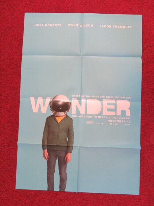 WONDER FOLDED US ONE SHEET POSTER OWEN WILSON JULIA ROBERTS 2017 Movie posters