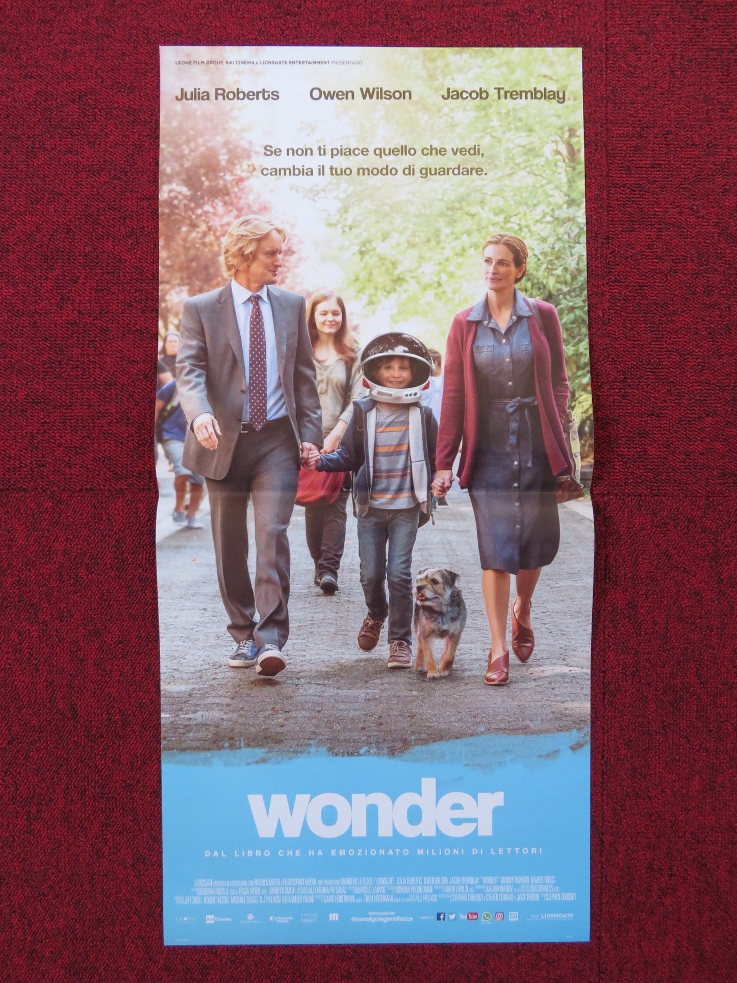 WONDER ITALIAN LOCANDINA POSTER JULIA ROBERTS OWEN WILSON 2017 Rendezvous Cinema Movie posters
