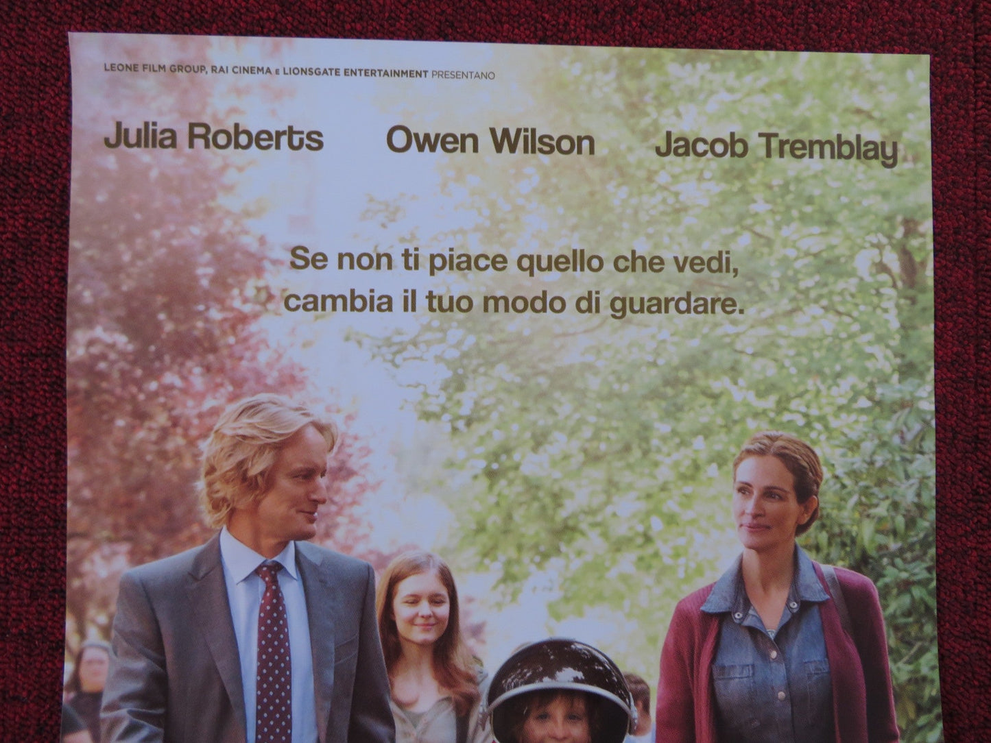 WONDER ITALIAN LOCANDINA POSTER JULIA ROBERTS OWEN WILSON 2017 Rendezvous Cinema Movie posters