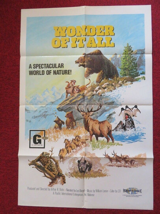 WONDER OF IT ALL FOLDED US ONE SHEET POSTER ARTHUR R. DUBS 1974 Movie posters