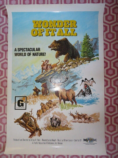 WONDER OF IT ALL US ONE SHEET ROLLED POSTER LES BIEGEL 1974 Movie posters