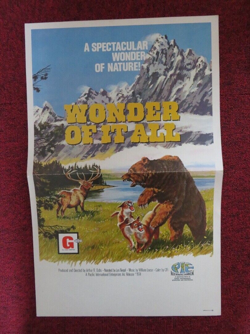 WONDER OF IT ALL WINDOW CARD LES BIEGEL 1974 Movie posters