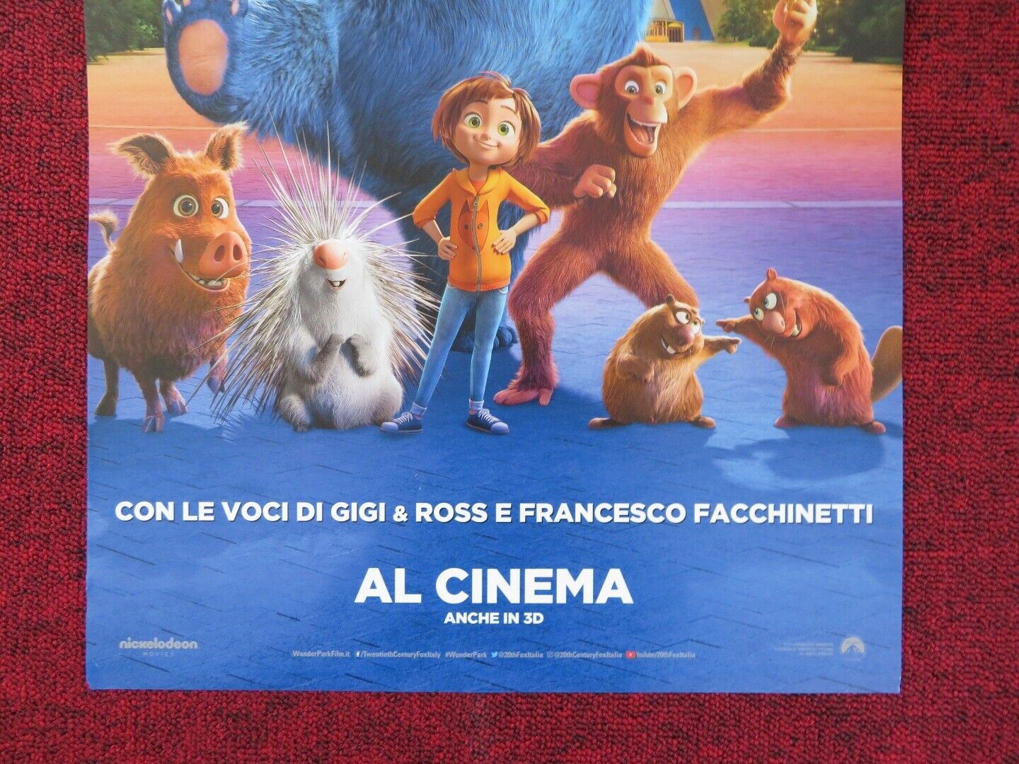 WONDER PARK ITALIAN LOCANDINA (26.5"x13") POSTER MILA KUNIS J GARNER 2019 Rendezvous Cinema Movie posters