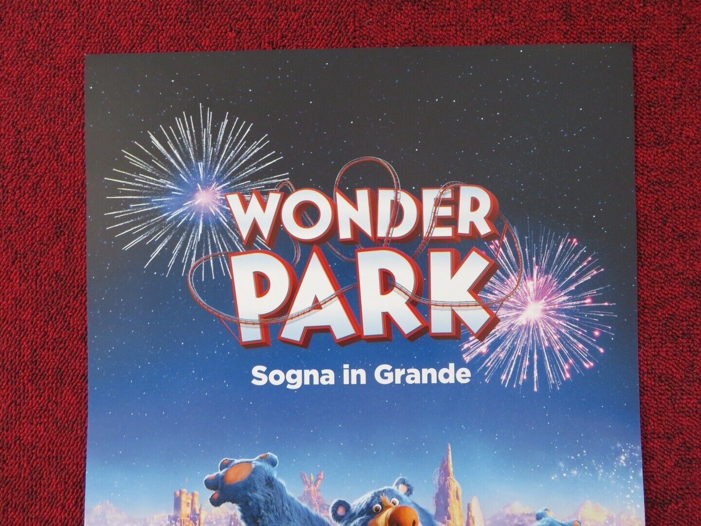 WONDER PARK ITALIAN LOCANDINA (26.5"x13") POSTER MILA KUNIS J GARNER 2019 Rendezvous Cinema Movie posters
