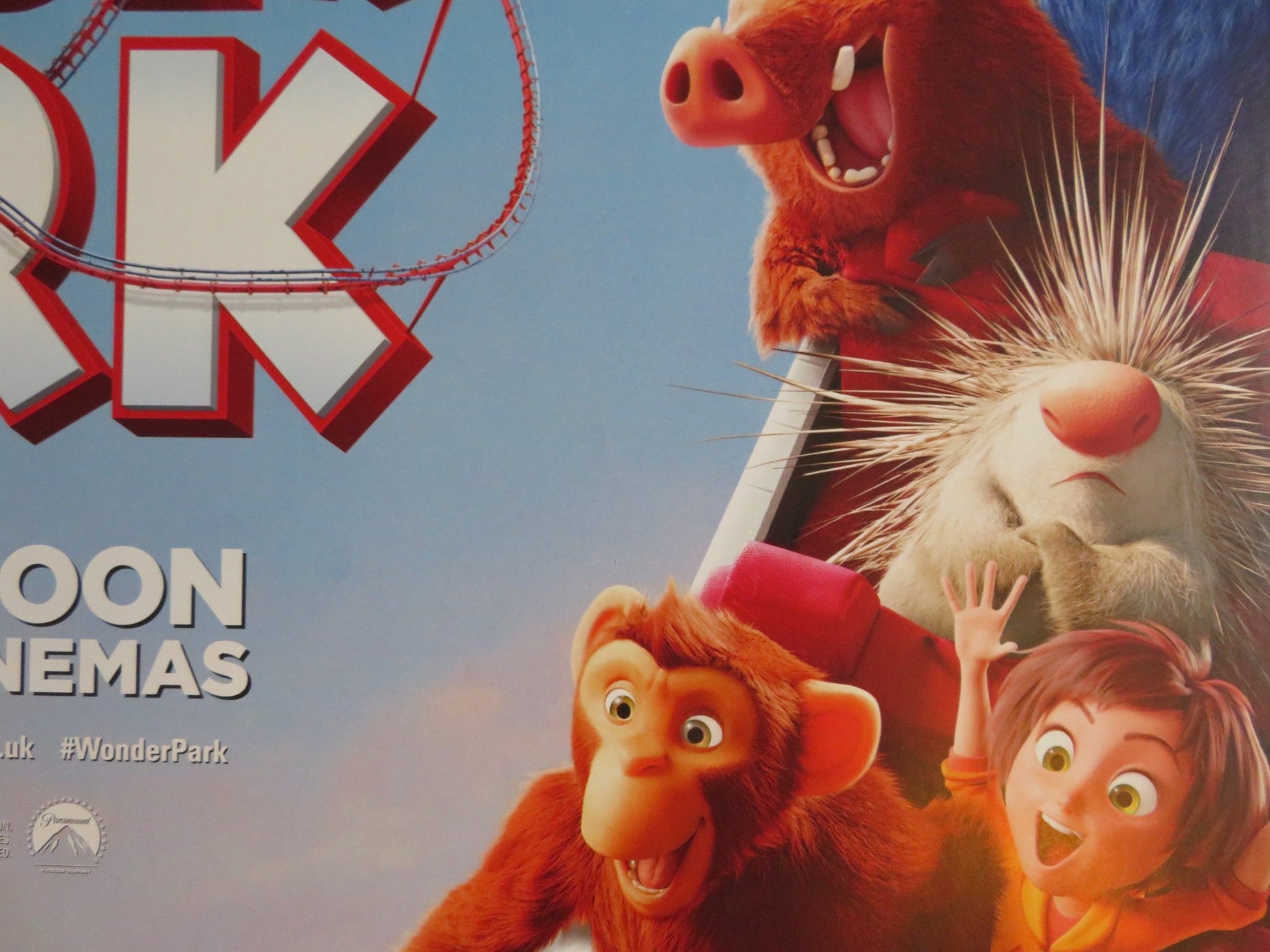 WONDER PARK UK QUAD (30"x 40") ROLLED POSTER MILA KUNIS MATTHEW BRODERICK 2019 Rendezvous Cinema Movie posters