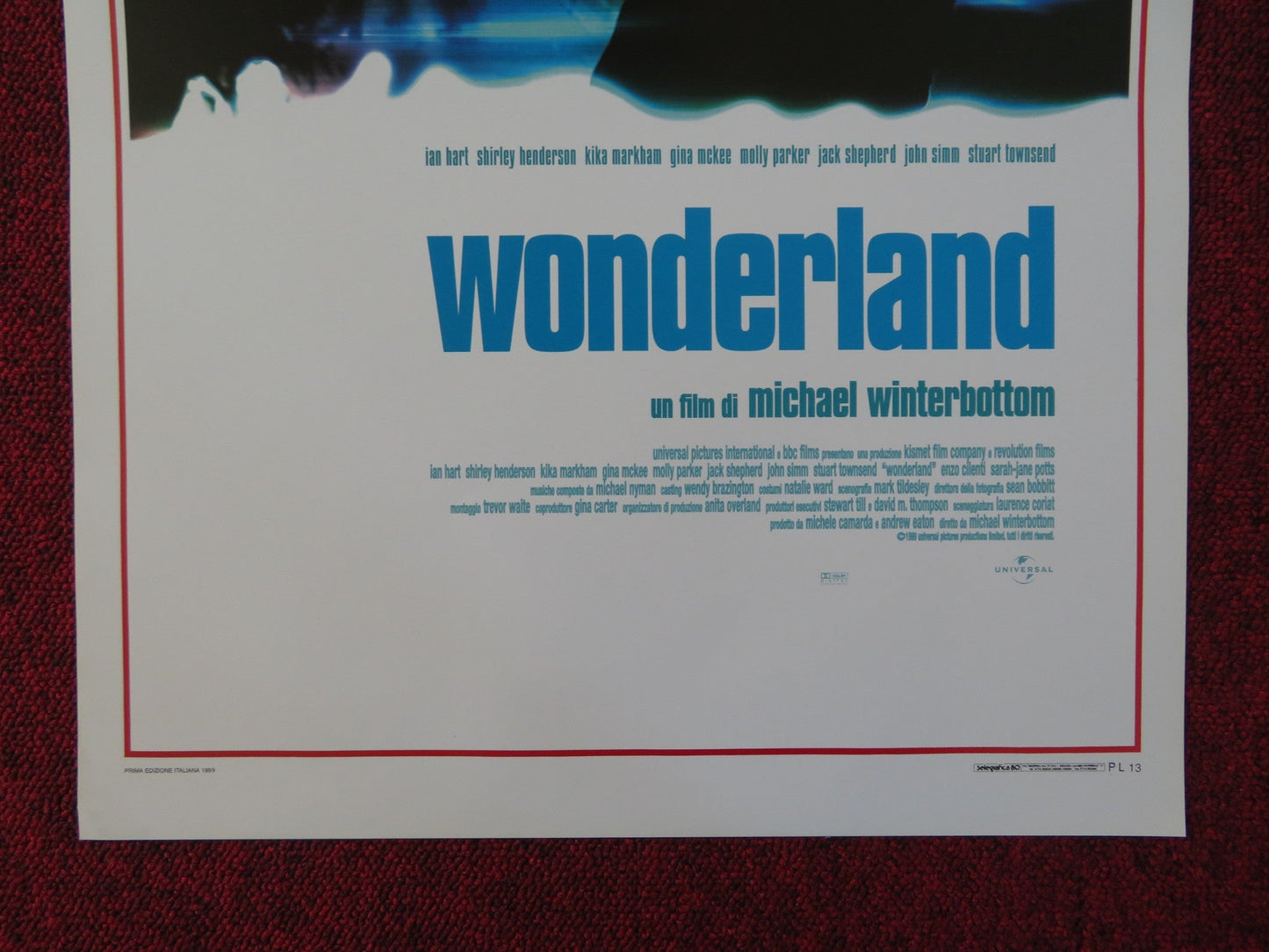 WONDERLAND ITALIAN LOCANDINA POSTER GINA MCKEE IAN HART 1999 Rendezvous Cinema Movie posters
