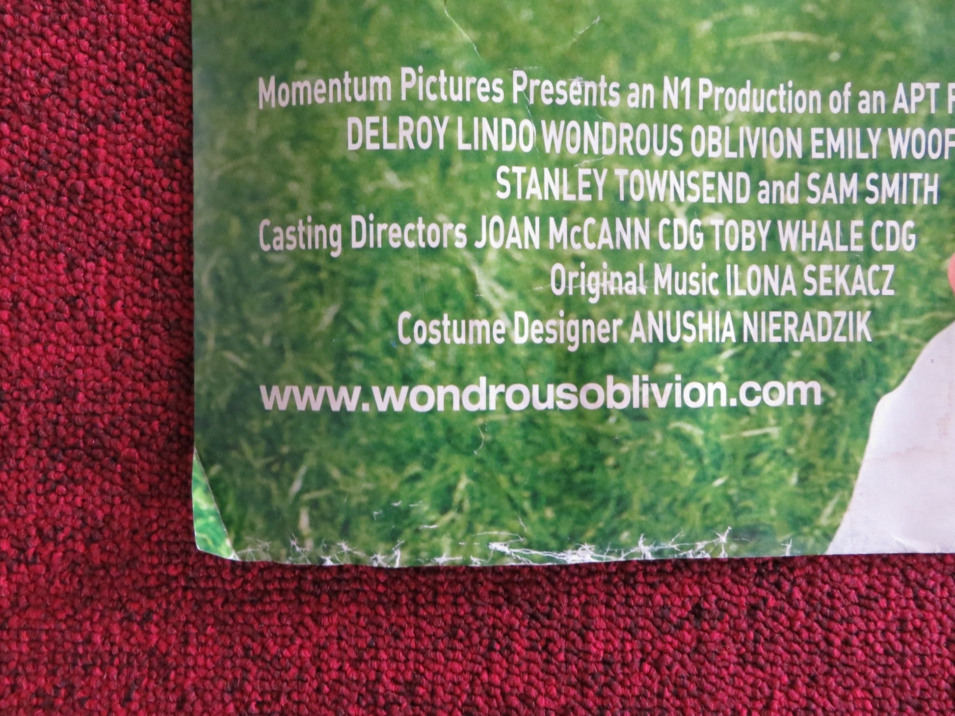 WONDROUS OBLIVION UK QUAD (30"x 40") ROLLED POSTER SAM SMITH LEAGH CONWELL 2003 Rendezvous Cinema Movie posters