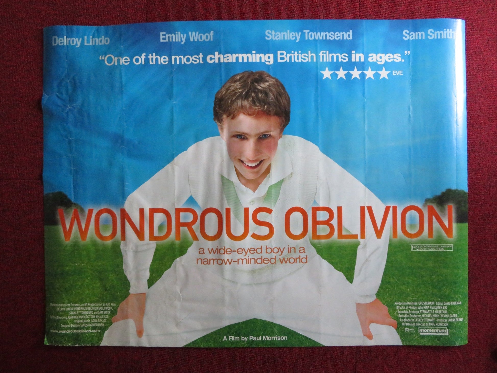 WONDROUS OBLIVION UK QUAD (30"x 40") ROLLED POSTER SAM SMITH LEAGH CONWELL 2003 Rendezvous Cinema Movie posters
