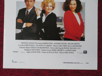 WORKING GIRL ITALIAN LOCANDINA (27.5"x13") POSTER HARRISON FORD 1988 - Rendezvous Cinema