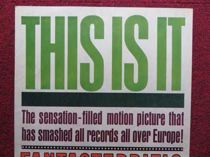 WORLD BY NIGHT US INSERT (14"x 36") POSTER LUIGI VANZI 1961 Rendezvous Cinema Movie posters