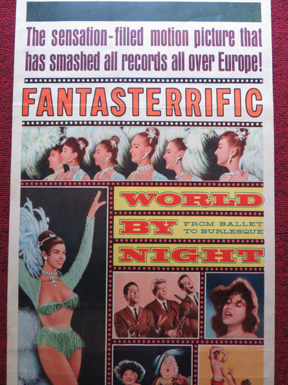 WORLD BY NIGHT US INSERT (14"x 36") POSTER LUIGI VANZI 1961 Rendezvous Cinema Movie posters