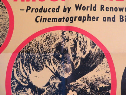 WORLD SAFARI US ONE SHEET POSTER RON HAYES FOOTAGE BIG GAME HUNTING Movie posters