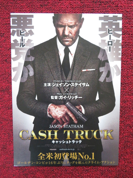 WRATH OF MAN JAPANESE CHIRASHI (B5) POSTER GUY RICHIE JASON STATHAM 2021 Rendezvous Cinema Movie posters