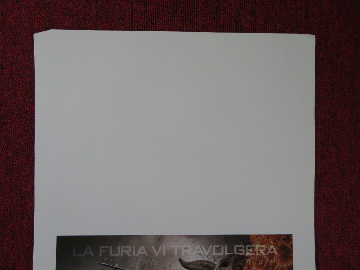 WRATH OF THE TITANS ITALIAN LOCANDINA (27.5"x13") POSTER SAM WORTHINGTON 2012 Movie posters