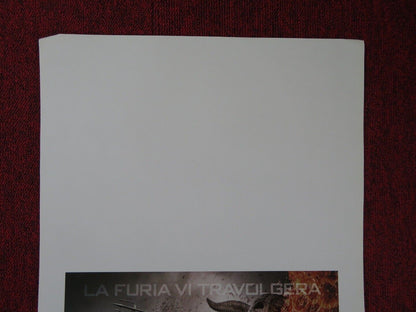 WRATH OF THE TITANS ITALIAN LOCANDINA (27.5"x13") POSTER SAM WORTHINGTON 2012 Movie posters