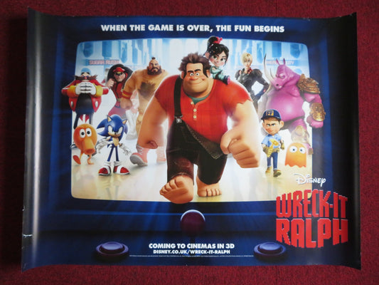WRECK - IT RALPH UK QUAD (30"x 40") ROLLED POSTER DISNEY JOHN C. REILLY 2012 Rendezvous Cinema Movie posters