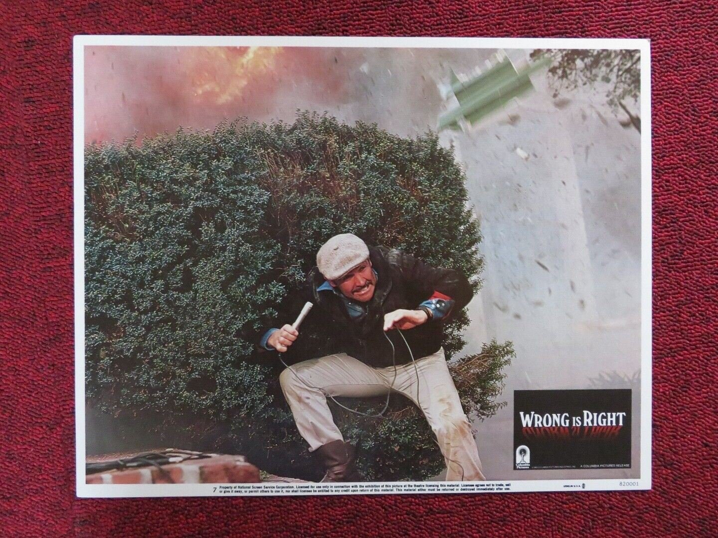 WRONG IS RIGHT - 7 US LOBBY CARD SEAN CONNERY 1982 Movie posters