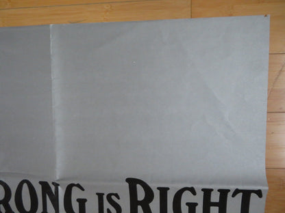 WRONG IS RIGHT US SUBWAY POSTER SEAN CONNERY 1982 Rendezvous Cinema Movie posters