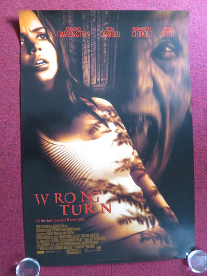 WRONG TURN - VERSION A US ONE SHEET ROLLED POSTER DESMOND HARRINGTON 2003 Rendezvous Cinema Movie posters