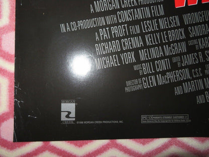 WRONGFULLY ACCUSED FOLDED US ONE SHEET POSTER LESLIE NIELSON KELLY LEBROCK 1998 Movie posters