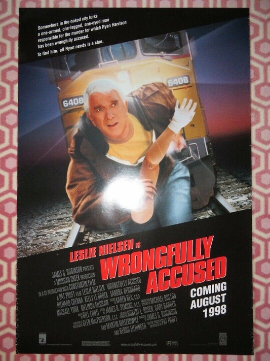 WRONGFULLY ACCUSED US ONE SHEET ROLLED POSTER LESLIE NIELSEN 1998 Movie posters