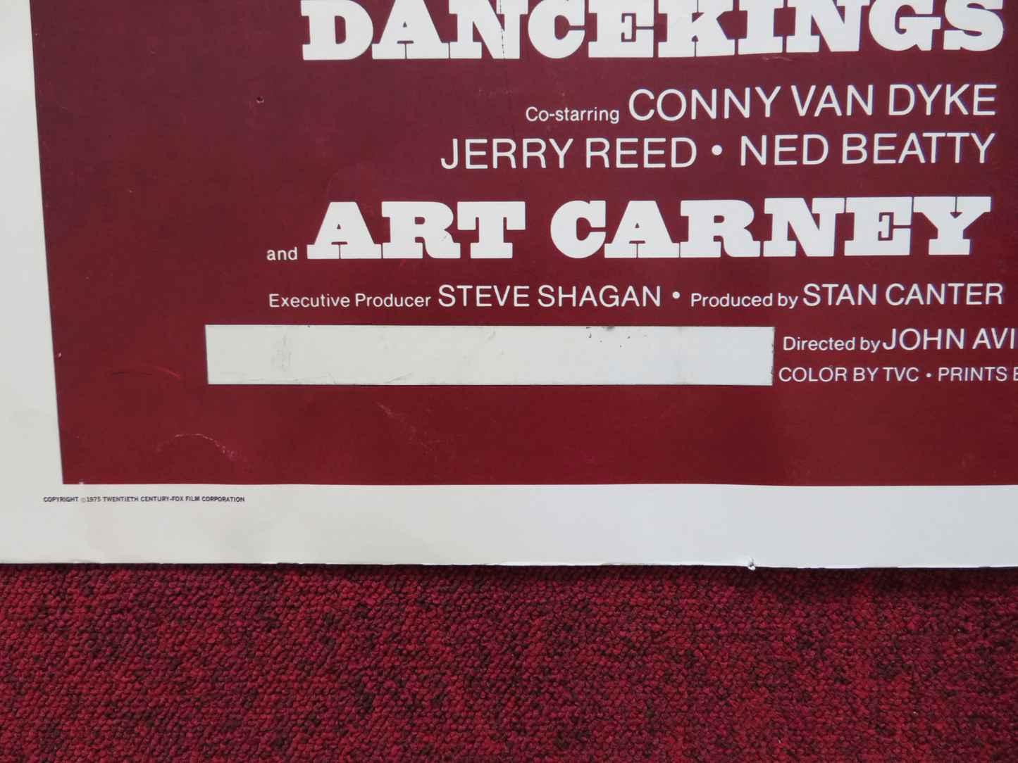 W.W. AND THE DIXIE DANCE KINGS US HALF SHEET (22"x 28") POSTER BURT REYNOLDS '75 Rendezvous Cinema Movie posters