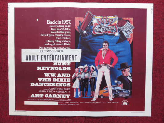 W.W. AND THE DIXIE DANCE KINGS US HALF SHEET (22"x 28") POSTER BURT REYNOLDS '75 Rendezvous Cinema Movie posters
