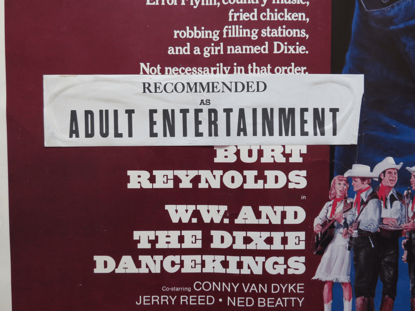 W.W. AND THE DIXIE DANCE KINGS US HALF SHEET (22"x 28") POSTER BURT REYNOLDS '75 Rendezvous Cinema Movie posters