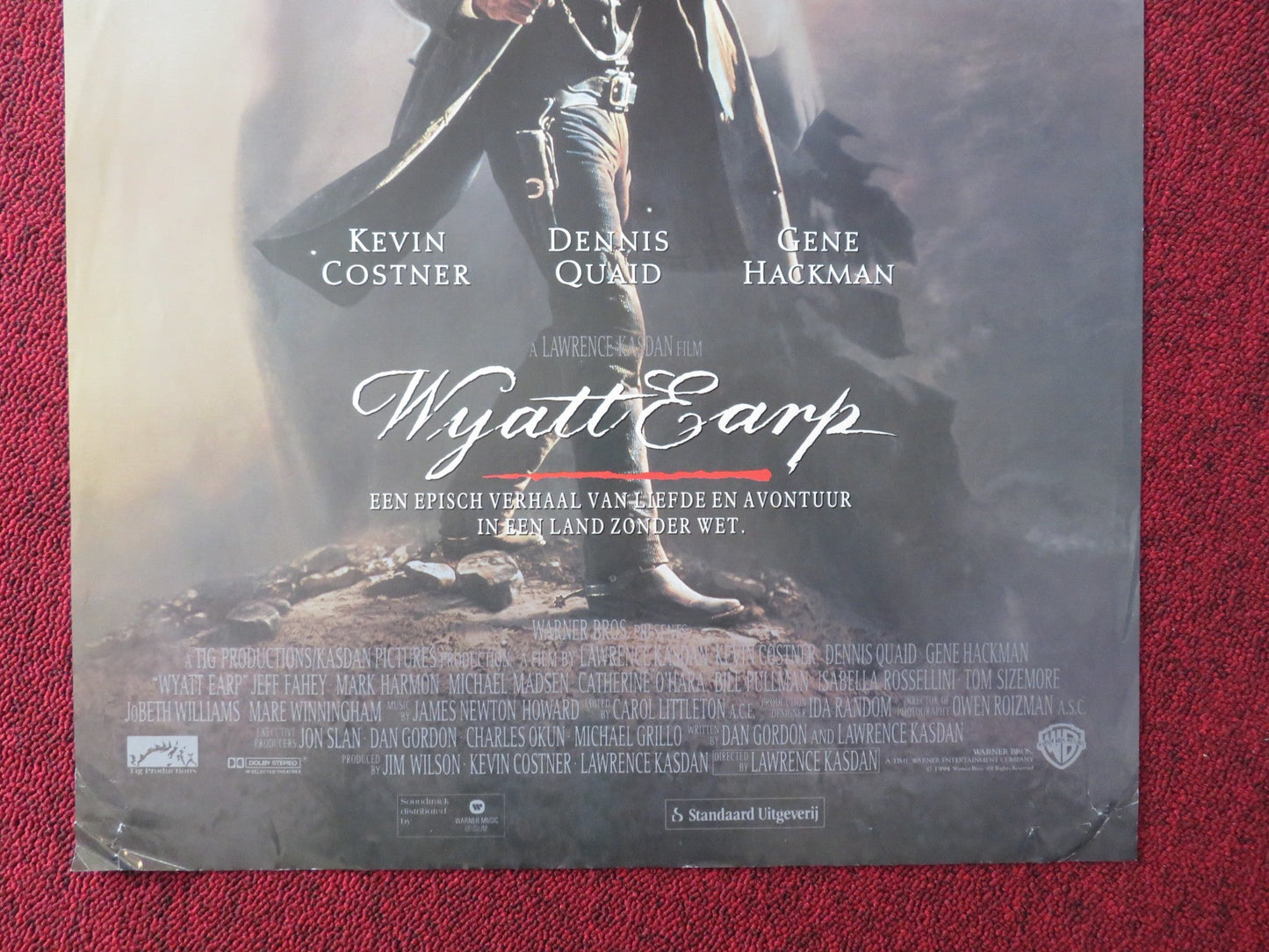 WYATT EARP DUTCH POSTER KEVIN COSTNER GENE HACKMAN 1994 Rendezvous Cinema Movie posters