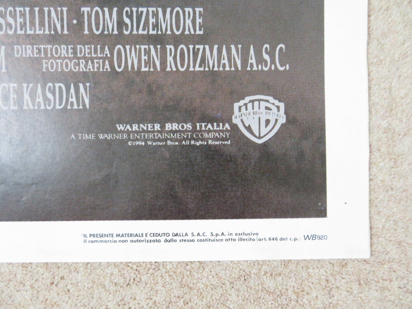 WYATT EARP ITALIAN 2 FOGLIO POSTER KEVIN COSTNER GENE HACKMAN 1994 Rendezvous Cinema Movie posters