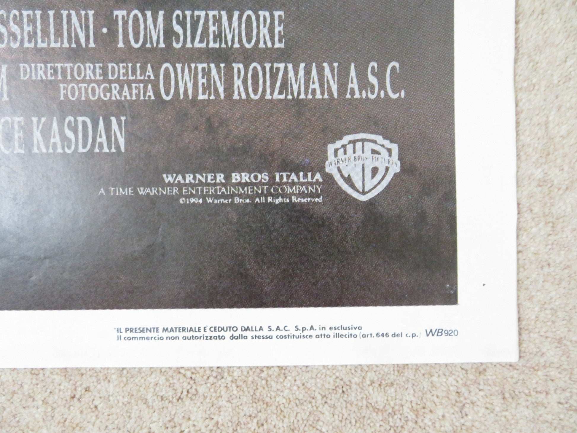 WYATT EARP ITALIAN 2 FOGLIO POSTER KEVIN COSTNER GENE HACKMAN 1994 Rendezvous Cinema Movie posters