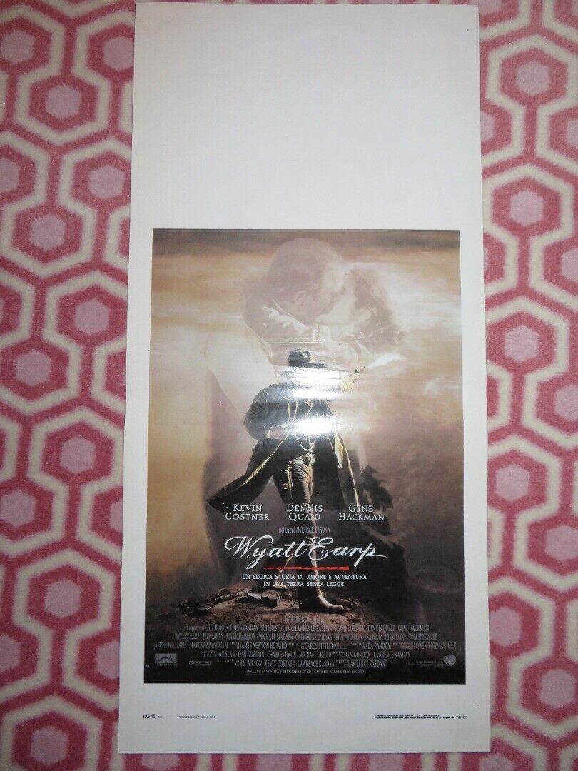 WYATT EARP ITALIAN LOCANDINA (27.5"x13") POSTER COSTNER QUAID 1994 Movie posters