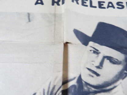 WYOMING WILDCAT FOLDED US ONE SHEET POSTER DON BARRY JULIE DUNGAN R1950 Rendezvous Cinema Movie posters