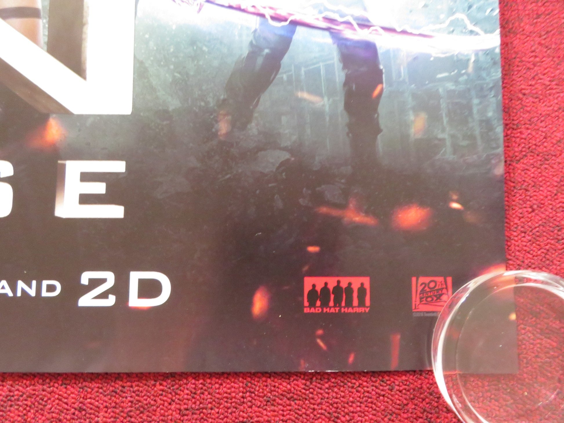 X - MEN: APOCALYPSE UK QUAD (30"x 40") ROLLED POSTER JAMES MCAVOY FASSBENDER 2016 Rendezvous Cinema Movie posters