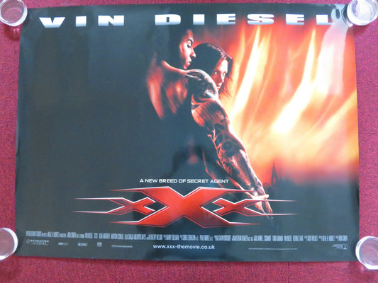 XXX UK QUAD (30"x40") ROLLED POSTER VIN DIESEL SAMUEL L. JACKSON 2002 Rendezvous Cinema Movie posters