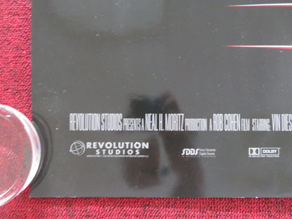 XXX UK QUAD (30"x40") ROLLED POSTER VIN DIESEL SAMUEL L. JACKSON 2002 Rendezvous Cinema Movie posters