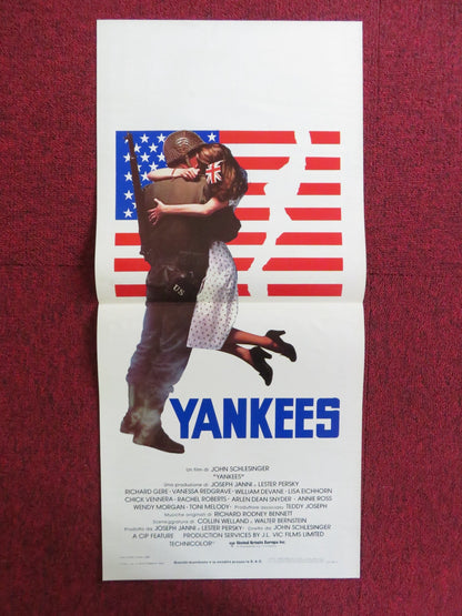 YANKEES ITALIAN LOCANDINA POSTER RICHARD GERE VANESSA REDGRAVE 1980 Rendezvous Cinema Movie posters