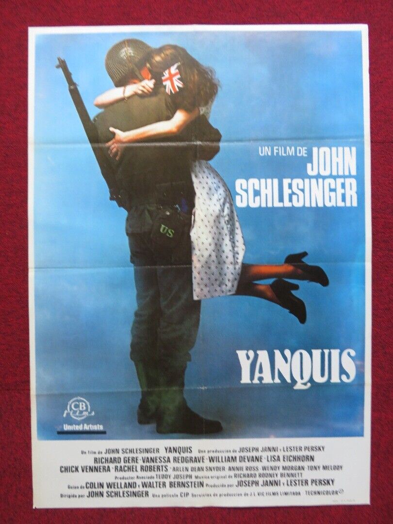 YANQUIS / YANKS SPANISH ROLLED POSTER RICHARD GERE VANESSA REDGRAVE 1979 Movie posters