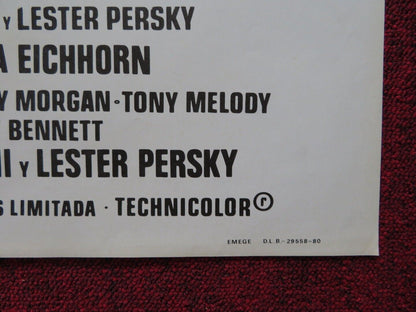 YANQUIS / YANKS SPANISH ROLLED POSTER RICHARD GERE VANESSA REDGRAVE 1979 Movie posters