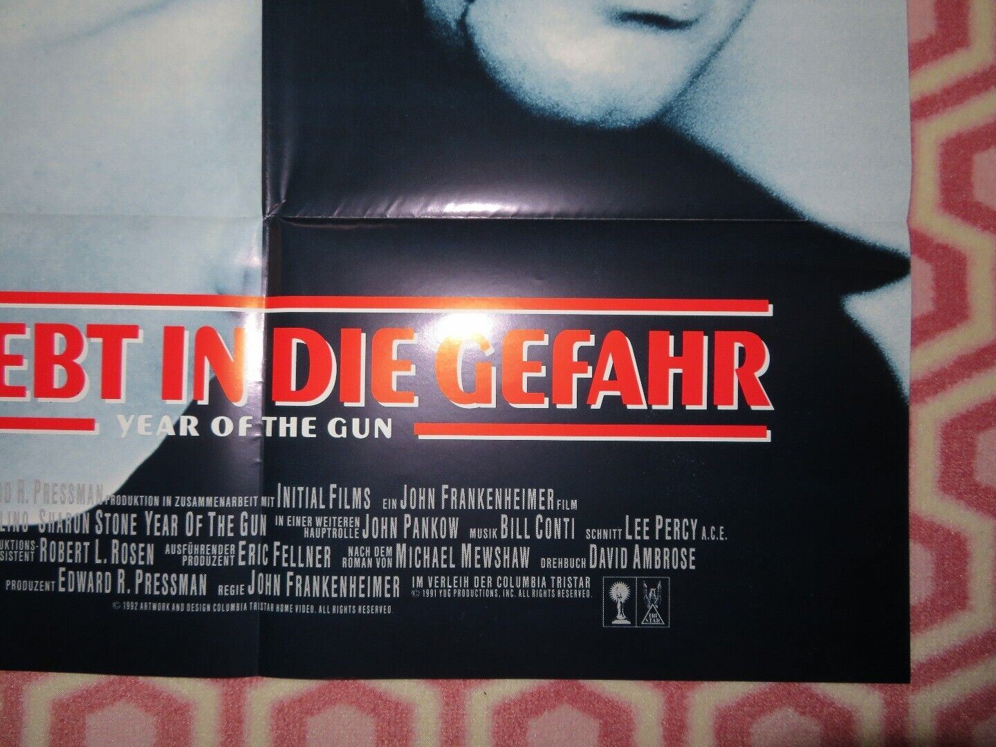 YEAR OF THE GUN GERMAN A1 (33"x 23") POSTER SHARON STONE ANDREW MCCARTHY 1991 Movie posters
