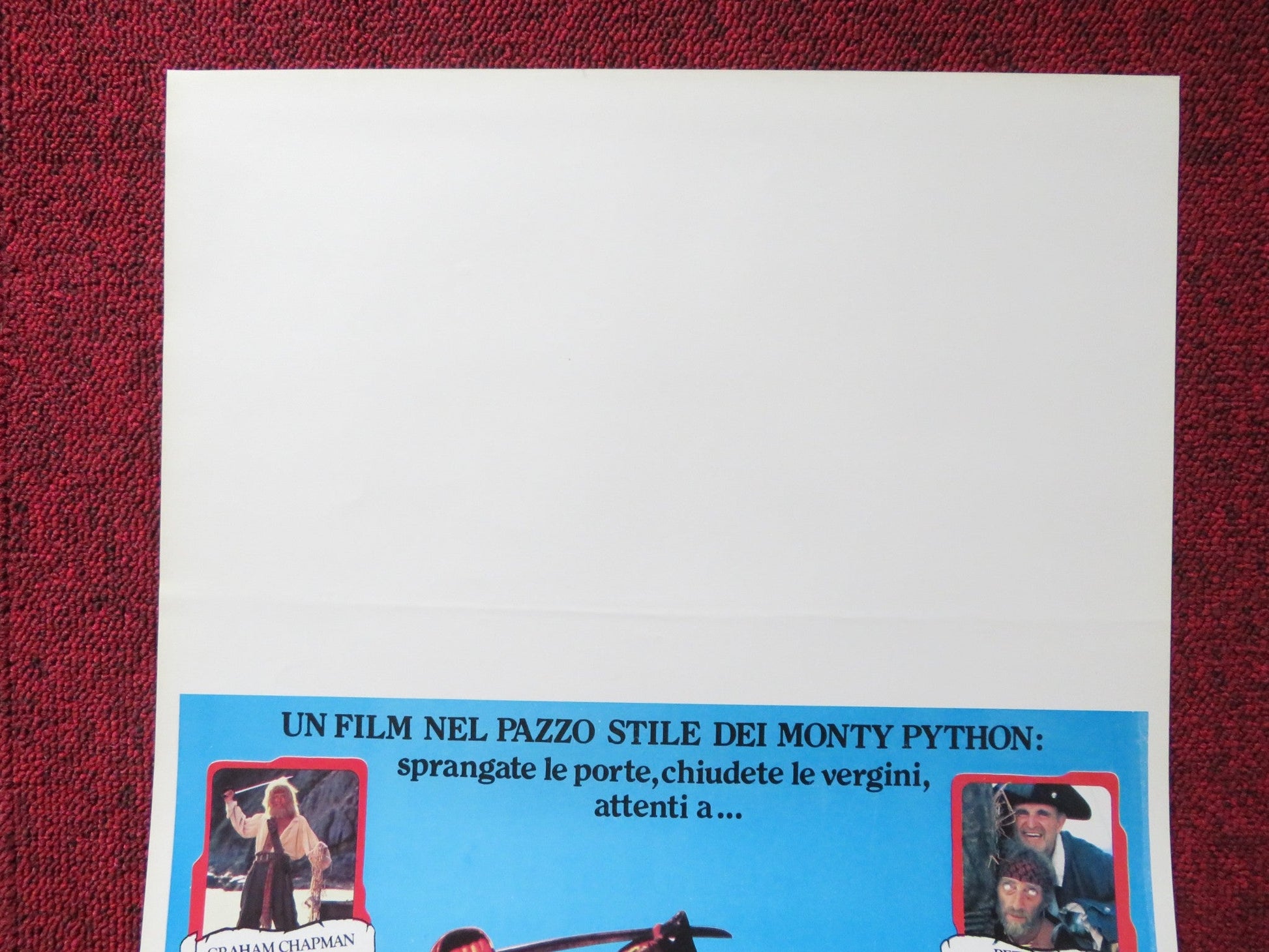 YELLOWBEARD ITALIAN LOCANDINA POSTER GRAHAM CHAPMAN PETER BOYLE 1983 Rendezvous Cinema Movie posters