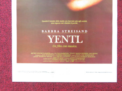 YENTL ITALIAN LOCANDINA POSTER BARBRA STREISAND MANDY PATINKIN 1983 Rendezvous Cinema Movie posters