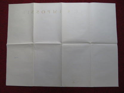 YENTL UK QUAD POSTER FOLDED BARBRA STREISAND MANDY PATINKIN 1983 Rendezvous Cinema Movie posters