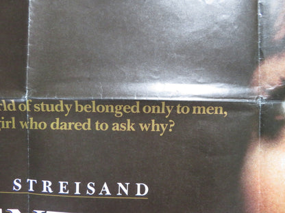 YENTL UK QUAD POSTER FOLDED BARBRA STREISAND MANDY PATINKIN 1983 Rendezvous Cinema Movie posters