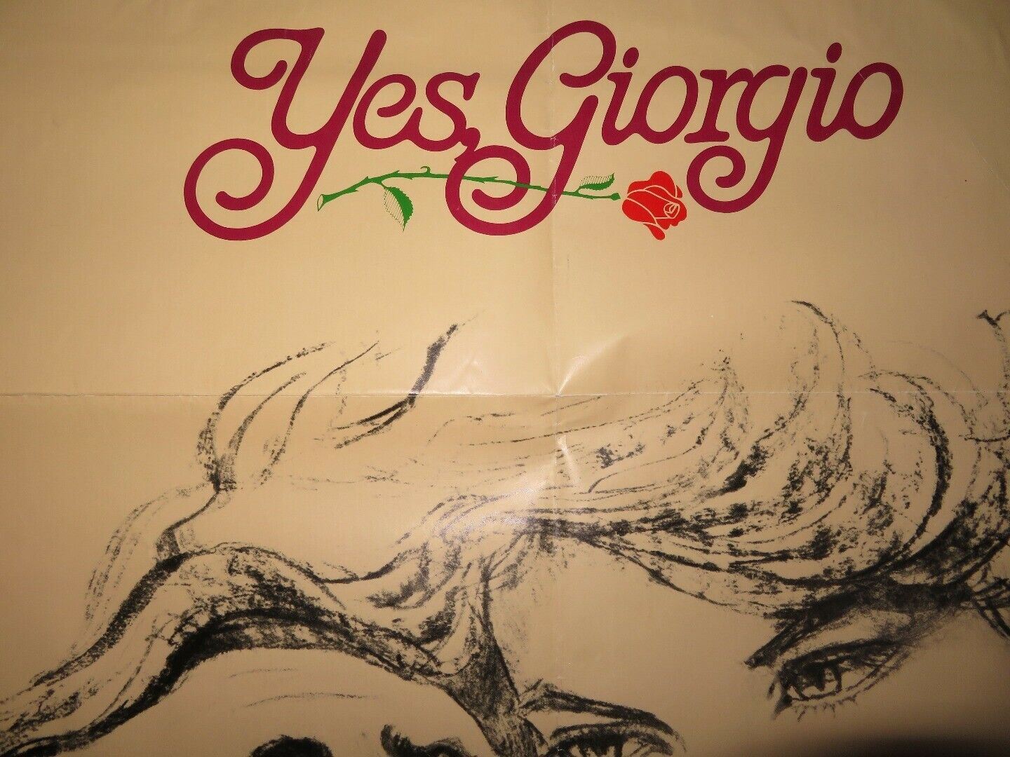 YES GIORGIO US ONE SHEET POSTER LUCIANO PAVAROTTI 1982 Rendezvous Cinema Movie posters