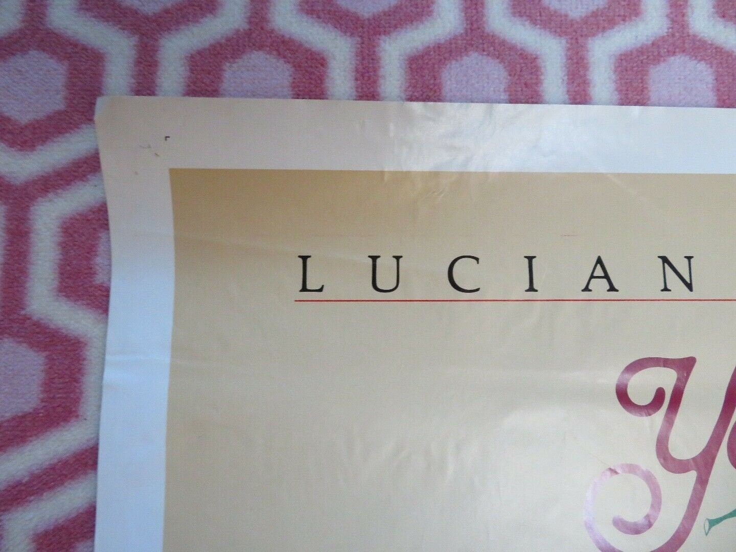 YES GIORGIO US ONE SHEET POSTER LUCIANO PAVAROTTI 1982 Rendezvous Cinema Movie posters