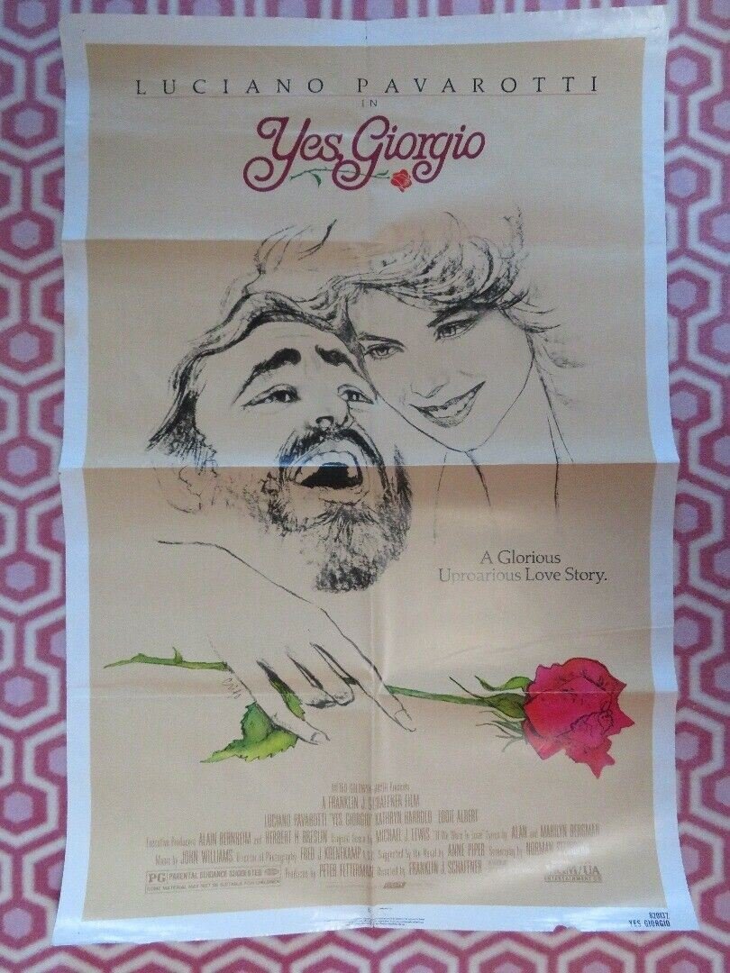 YES GIORGIO US ONE SHEET POSTER LUCIANO PAVAROTTI 1982 Rendezvous Cinema Movie posters