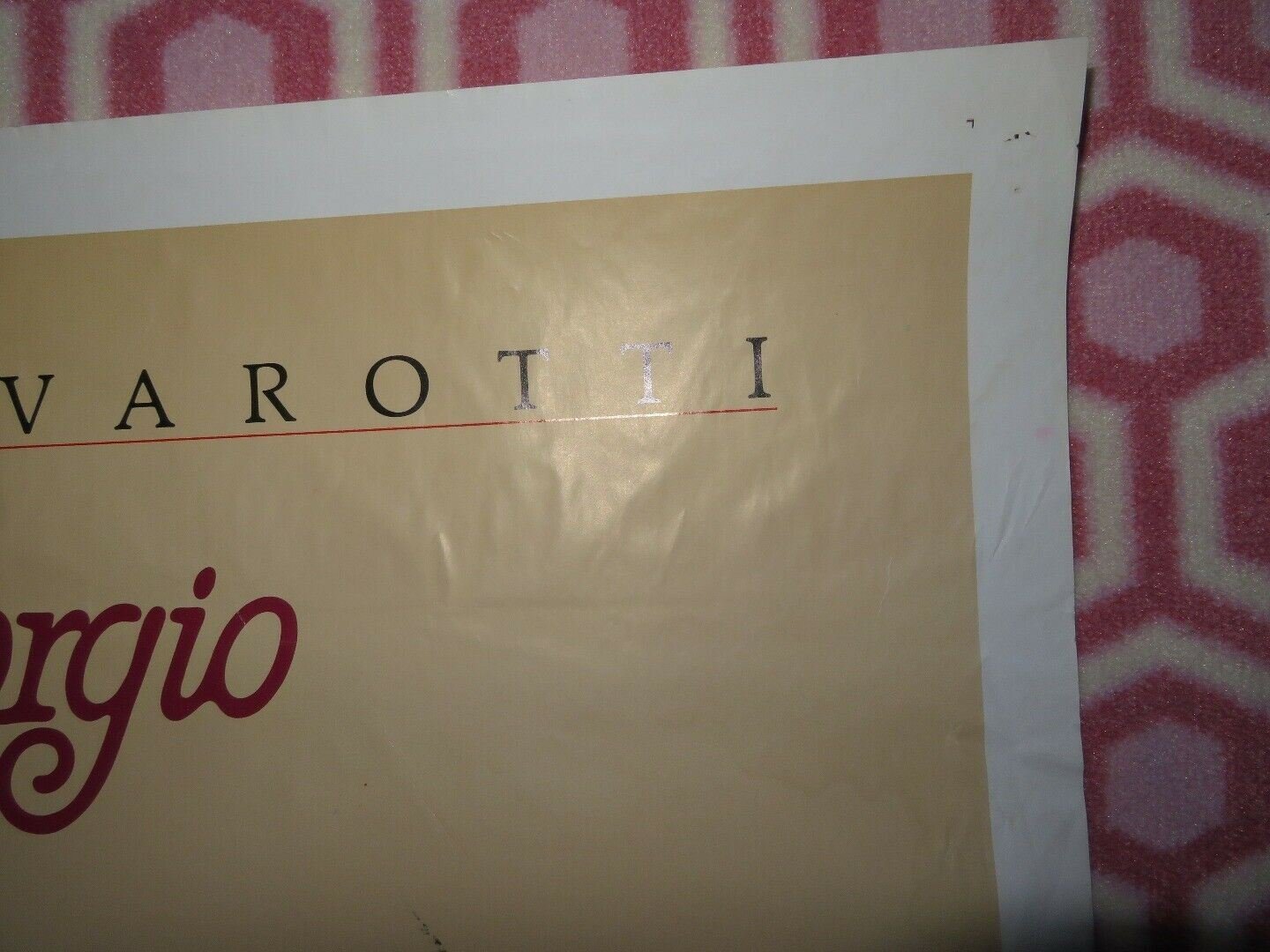 YES GIORGIO US ONE SHEET POSTER LUCIANO PAVAROTTI 1982 Rendezvous Cinema Movie posters